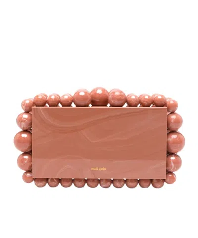 Cult Gaia Eos Clutch Bag In Brown