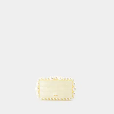 Cult Gaia Eos Clutch In White