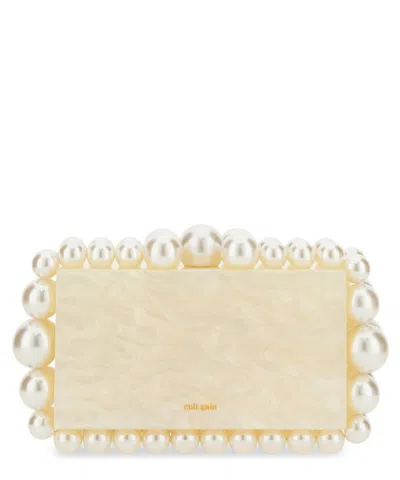Cult Gaia Eos Clutch In Beige
