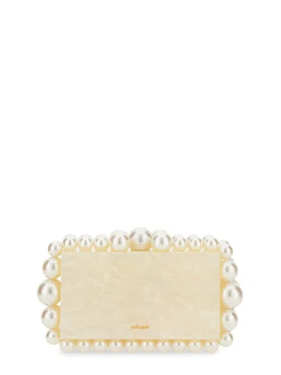 Cult Gaia Eos Clutch With Oversized Pearl Accents