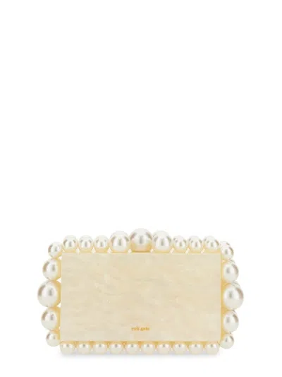 Cult Gaia Eos Clutch With Oversized Pearl Accents