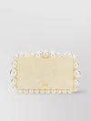 Cult Gaia "eos" Pearl Embellished Rectangular Clutch Bag