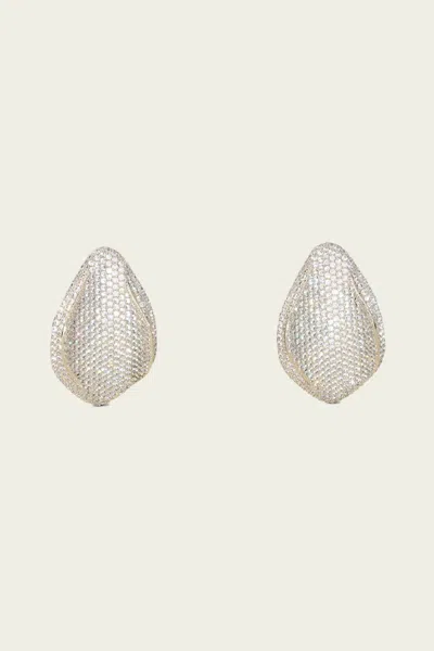 Cult Gaia Erin Earring In Clear In Silver