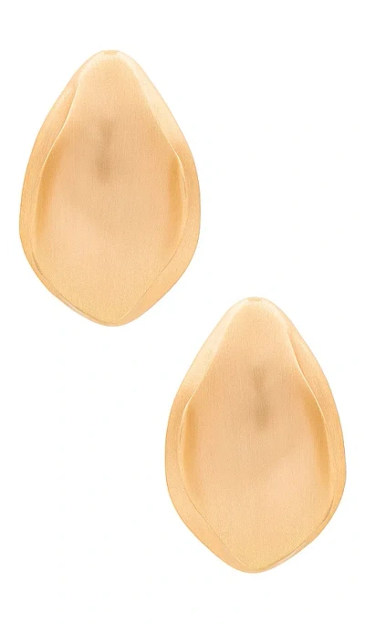 Cult Gaia Erin Earrings In Brushed Brass