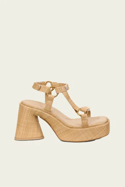 Cult Gaia Erin Sandal In Natural In White