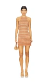 Cult Gaia Erina Knit Dress In Corallo Multi