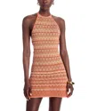 Cult Gaia Erina Knit Dress In Corallo Multi