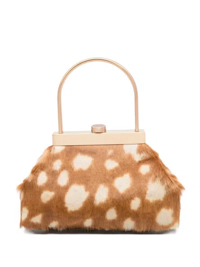 Cult Gaia Estelle Tote Bag In Brown