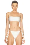 Cult Gaia Estrella Bikini Top In Off White