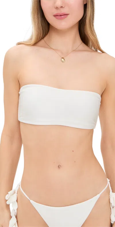 CULT GAIA ESTRELLA BIKINI TOP OFF WHITE