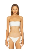 Cult Gaia Estrella Bikini Top In Off White
