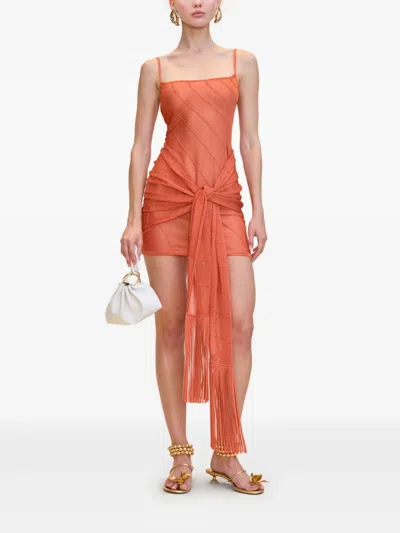Cult Gaia Ethan Dress In Orange