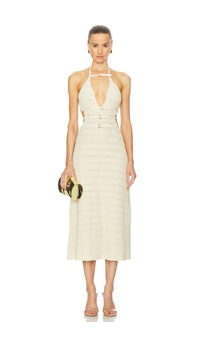cult gaia beige dress Cult Gaia - Chrysta Knit Dress