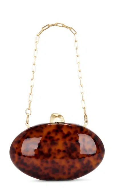 Cult Gaia Eviana Clutch In Brown