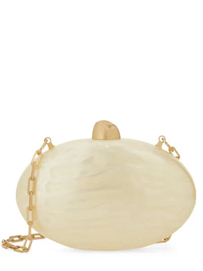 Cult Gaia Eviana Clutch In Ivory