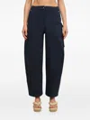 Cult Gaia Ewa Tapered Cargo Trousers In Blue