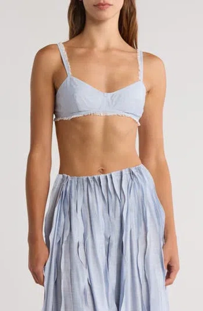 Cult Gaia Eza Top In Blue