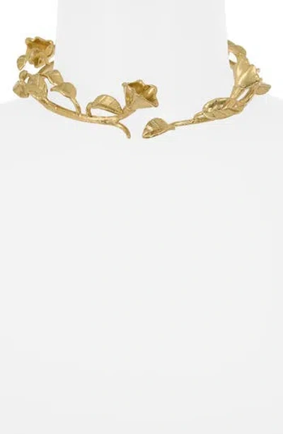 Cult Gaia Fana Choker In Gold