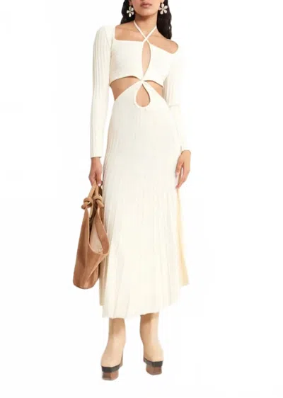 Cult Gaia Fergie Knit Dress In Off White