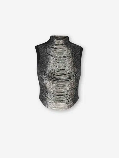 Cult Gaia Fine Knit Cardigan In Black