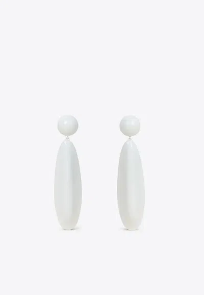 Cult Gaia Fiore Dropped Earrings In White