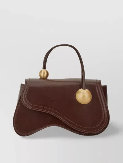 Cult Gaia Flap Shoulder Bag With Curved Top Handle