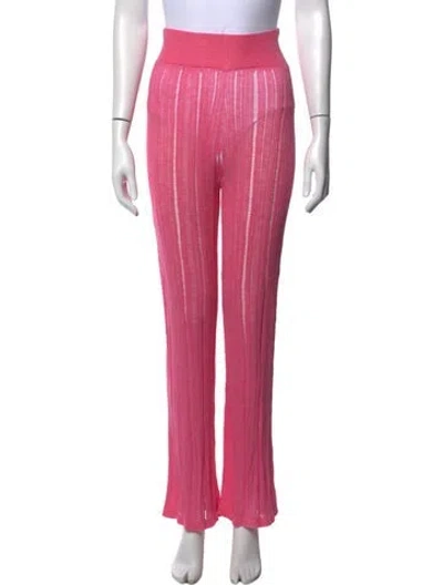 Pre-owned Cult Gaia Flared Pants In Pink