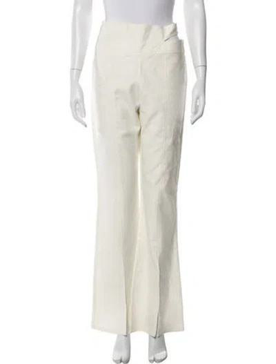 Pre-owned Cult Gaia Flared Pants In White
