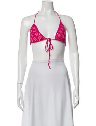 Pre-owned Cult Gaia Floral Print Lounge Set In Red