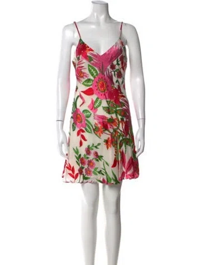 Pre-owned Cult Gaia Floral Print Mini Dress