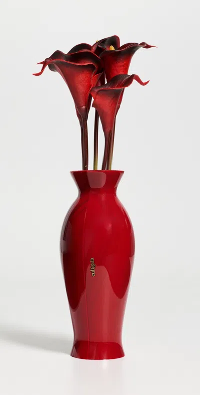 Cult Gaia Florence Clutch Vermilion In Red