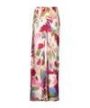 Cult Gaia Stacie Wide Leg Floral Pant In Floral Rosette In Multicolor