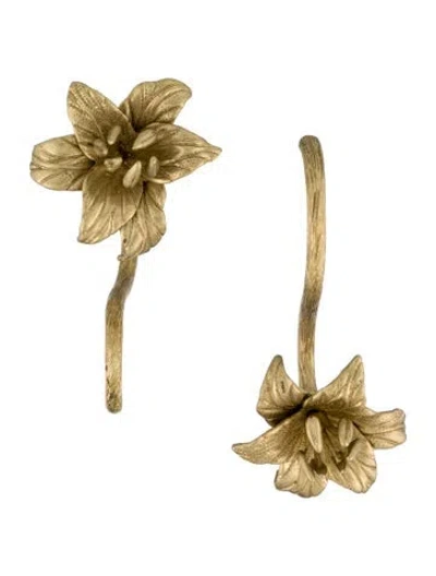 Pre-owned Cult Gaia Flower Drop Earrings In Multi