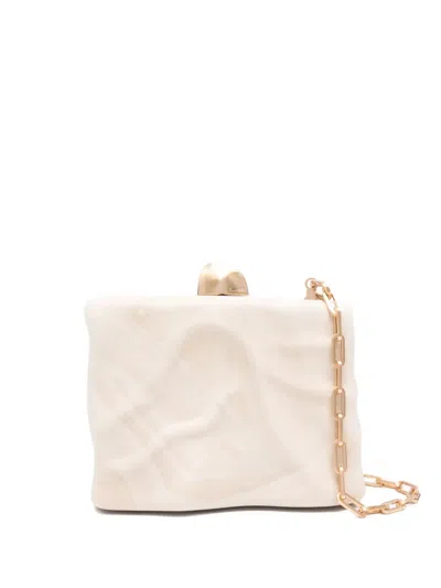 Cult Gaia Flyn Sculpted Mini Bag In White