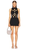 Cult Gaia Franco Cut Out Mini Dress In 黑色
