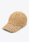 Cult Gaia Frankie Rattan Baseball Cap