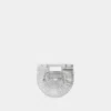 Cult Gaia Mini Ark Top Handle Handbag In Silver