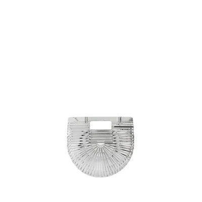 CULT GAIA CULT GAIA GAIA'S ARK MINI TOP HANDLE CLUTCH - SYNTHETIC - SILVER
