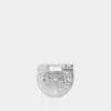 Cult Gaia Mini Ark Top Handle Handbag In Silver