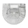 Cult Gaia Gaia's Ark Mini Top Handle Clutch - Synthetic - Silver In Silver