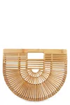 Cult Gaia Gaias Bamboo Ark Small Top Handle Bag In Beige