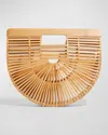 Cult Gaia Gaias Bamboo Ark Small Top Handle Bag In Natural Tan