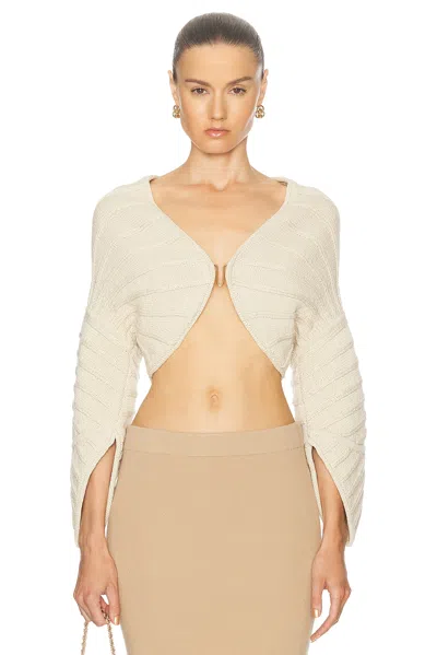Cult Gaia Galina Knit Cardigan In Beach