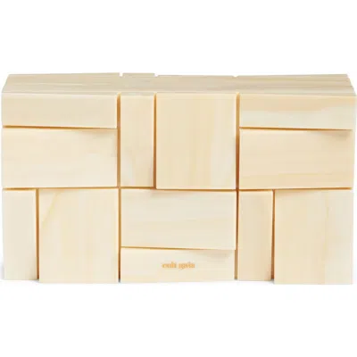 Cult Gaia Galleria Acrylic Frame Clutch In Sand