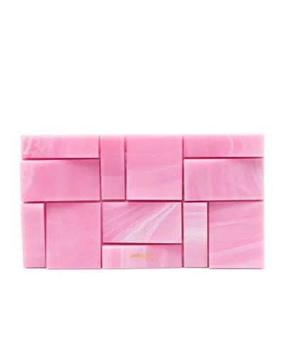 Cult Gaia Galleria Acrylic Clutch In Pink