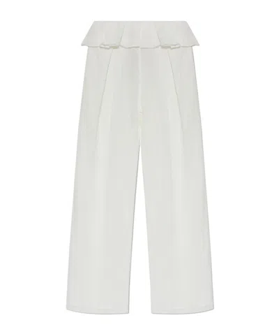 Cult Gaia Gauze Wide-leg Pants In White