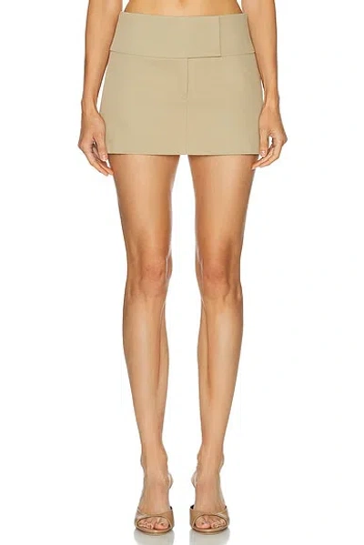 Cult Gaia Geeta Skirt In Brown