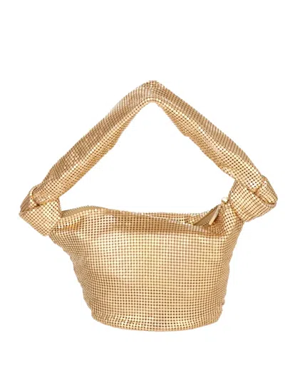 Cult Gaia Gia Knotted Tote Bag In Gold