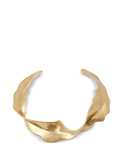 Cult Gaia Giada Choker Necklace In Gold