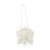 Cult Gaia Giula Wristlet Bag In White